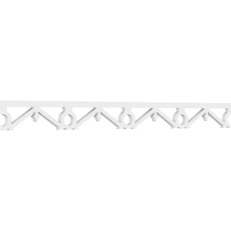Ekena Millwork Palmer Architectural Grade PVC Running Trim, 4"H x 5/8"P x 48"L RUNP04X0625X48PAL